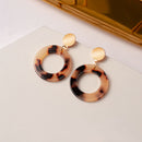 New Korean Statement Earrings for Women Brown Arcylic Geometric Dangle Drop Gold Earing Brincos 2020 Trend Fashion Jewelry Gifts
