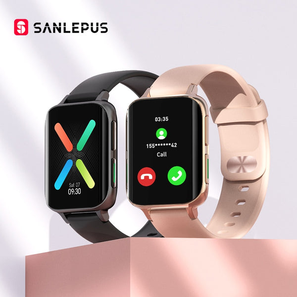 SANLEPUS 2021 NEW Bluetooth Calls Smart Watch Men Women Waterproof Smartwatch MP3 Player For OPPO Android Apple Xiaomi Huawei