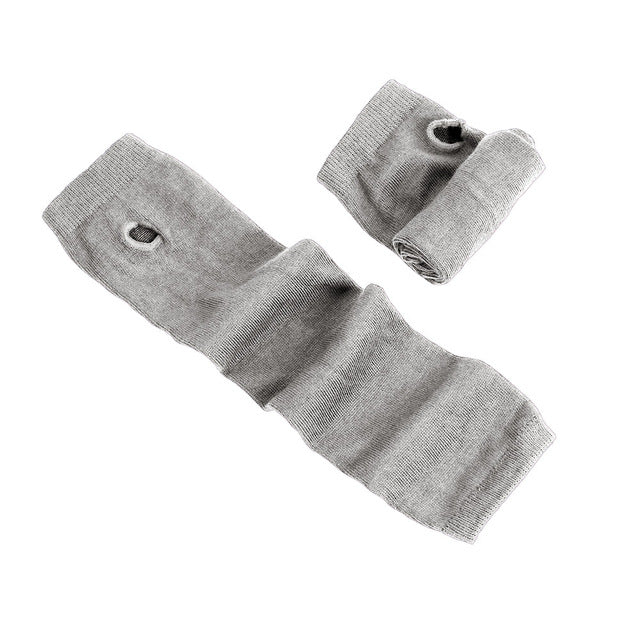 Fingerless Gloves Arm Sleeve Anime Women Fishnet Sports Emo Punk Striped Hand Warmer Mesh Long Gloves Cotton Fashion Sleeves