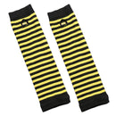 Fingerless Gloves Arm Sleeve Anime Women Fishnet Sports Emo Punk Striped Hand Warmer Mesh Long Gloves Cotton Fashion Sleeves