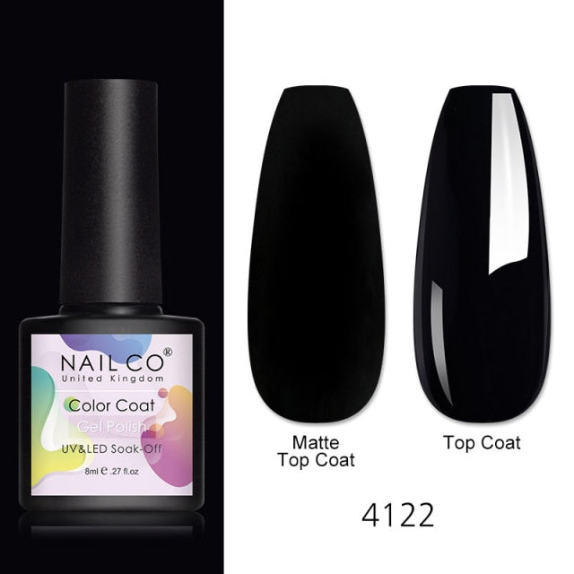 NAILCO 8ml Pink Red Colors Gel Nail Polish Nail Art Varnishes Gel Lacquer Coat Design UV Gel Varnish Soak Off LED Nails Manicure