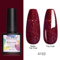 NAILCO 8ml Pink Red Colors Gel Nail Polish Nail Art Varnishes Gel Lacquer Coat Design UV Gel Varnish Soak Off LED Nails Manicure