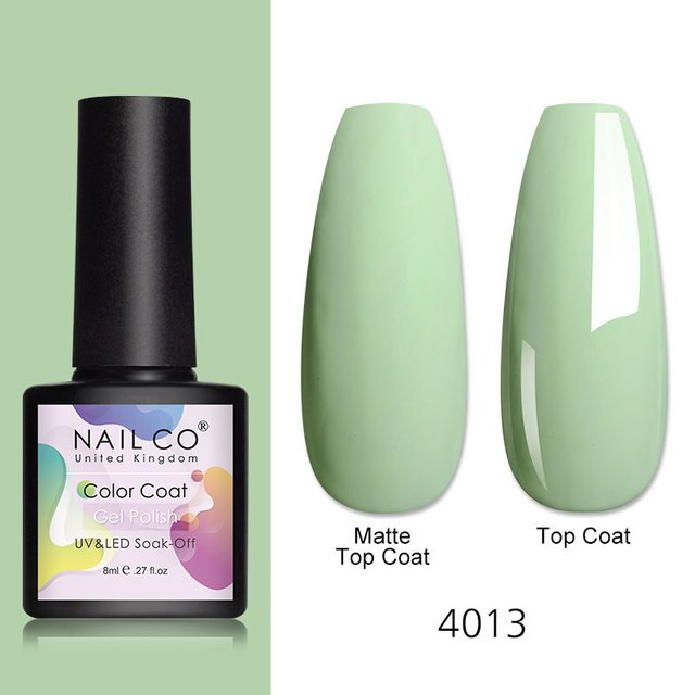 NAILCO 8ml Pink Red Colors Gel Nail Polish Nail Art Varnishes Gel Lacquer Coat Design UV Gel Varnish Soak Off LED Nails Manicure