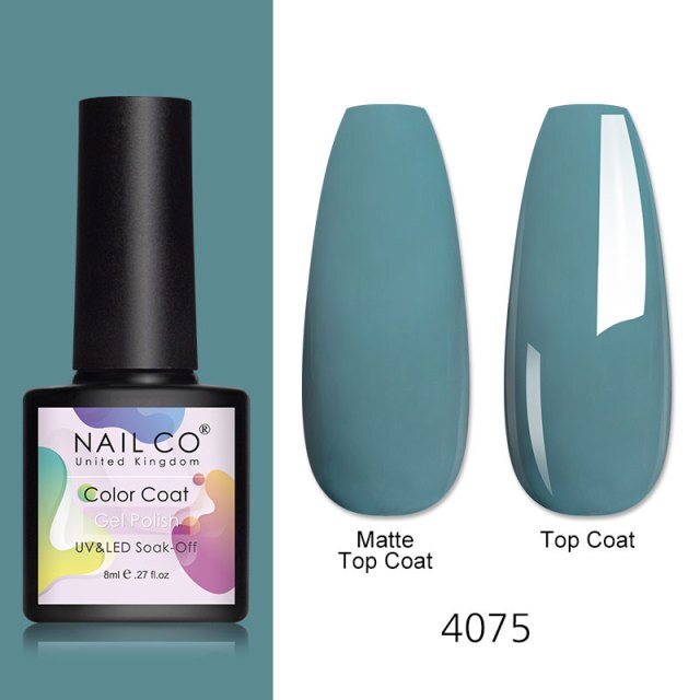 NAILCO 8ml Pink Red Colors Gel Nail Polish Nail Art Varnishes Gel Lacquer Coat Design UV Gel Varnish Soak Off LED Nails Manicure