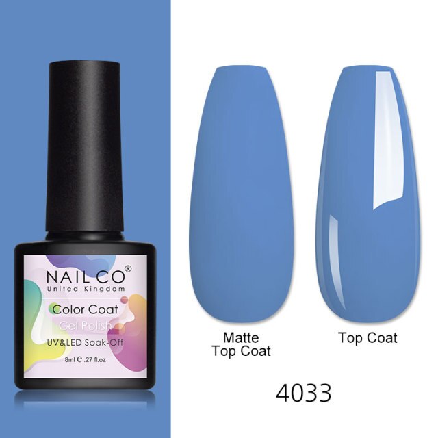 NAILCO 8ml Pink Red Colors Gel Nail Polish Nail Art Varnishes Gel Lacquer Coat Design UV Gel Varnish Soak Off LED Nails Manicure