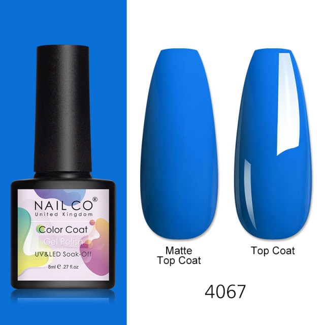 NAILCO 8ml Pink Red Colors Gel Nail Polish Nail Art Varnishes Gel Lacquer Coat Design UV Gel Varnish Soak Off LED Nails Manicure