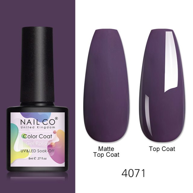 NAILCO 8ml Pink Red Colors Gel Nail Polish Nail Art Varnishes Gel Lacquer Coat Design UV Gel Varnish Soak Off LED Nails Manicure