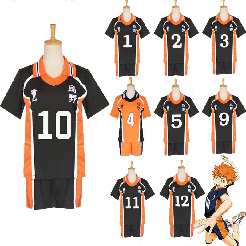 Anime Haikyuu Cosplay Costume Karasuno High School Volleyball Club Hinata Shyouyou Kageyama Tobio Sportswear Jerseys Uniform