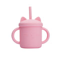 10 Color Baby Silicone Water Cup Feeding Cup BPA Free Baby Learning Drinkware Children's Soft Straw Cups