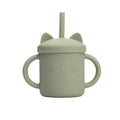 10 Color Baby Silicone Water Cup Feeding Cup BPA Free Baby Learning Drinkware Children's Soft Straw Cups