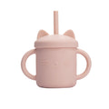 10 Color Baby Silicone Water Cup Feeding Cup BPA Free Baby Learning Drinkware Children's Soft Straw Cups