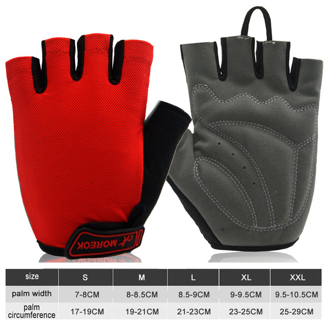 NEWBOLER Shockproof GEL Pad Cycling Gloves Half Finger Sport Gloves Men Women Summer Bicycle Gym Fitness Gloves MTB Bike Gloves