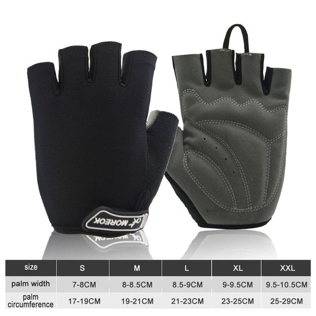 NEWBOLER Shockproof GEL Pad Cycling Gloves Half Finger Sport Gloves Men Women Summer Bicycle Gym Fitness Gloves MTB Bike Gloves