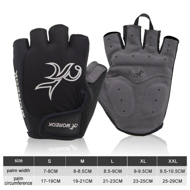 NEWBOLER Shockproof GEL Pad Cycling Gloves Half Finger Sport Gloves Men Women Summer Bicycle Gym Fitness Gloves MTB Bike Gloves