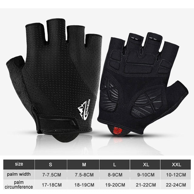 NEWBOLER Shockproof GEL Pad Cycling Gloves Half Finger Sport Gloves Men Women Summer Bicycle Gym Fitness Gloves MTB Bike Gloves