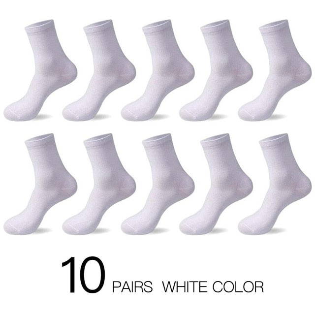 HSS 2021 Men's Cotton Socks New styles 10 Pairs / Lot Black Business Men Socks Breathable Spring Summer for Male US size(6.5-12)