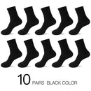 HSS 2021 Men's Cotton Socks New styles 10 Pairs / Lot Black Business Men Socks Breathable Spring Summer for Male US size(6.5-12)