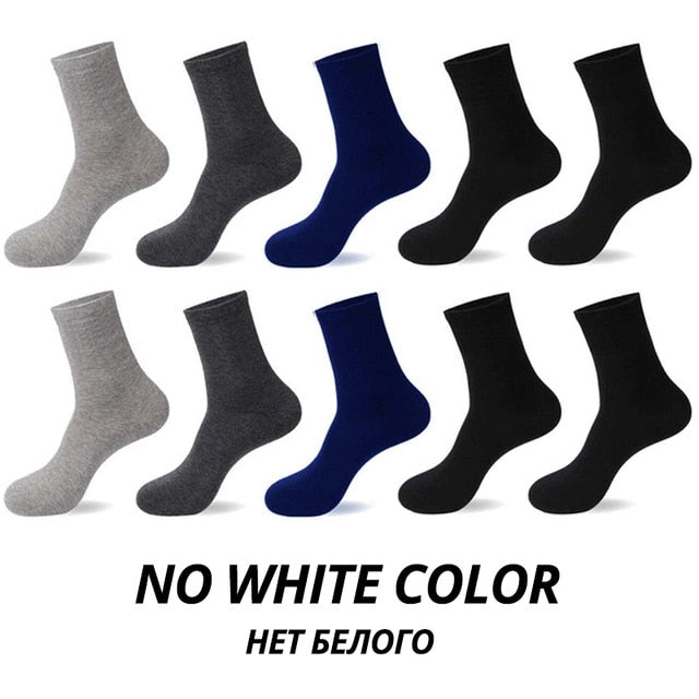 HSS 2021 Men's Cotton Socks New styles 10 Pairs / Lot Black Business Men Socks Breathable Spring Summer for Male US size(6.5-12)