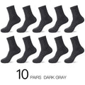 HSS 2021 Men's Cotton Socks New styles 10 Pairs / Lot Black Business Men Socks Breathable Spring Summer for Male US size(6.5-12)
