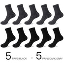 HSS 2021 Men's Cotton Socks New styles 10 Pairs / Lot Black Business Men Socks Breathable Spring Summer for Male US size(6.5-12)