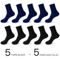 HSS 2021 Men's Cotton Socks New styles 10 Pairs / Lot Black Business Men Socks Breathable Spring Summer for Male US size(6.5-12)