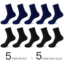 HSS 2021 Men's Cotton Socks New styles 10 Pairs / Lot Black Business Men Socks Breathable Spring Summer for Male US size(6.5-12)