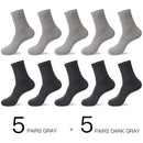 HSS 2021 Men's Cotton Socks New styles 10 Pairs / Lot Black Business Men Socks Breathable Spring Summer for Male US size(6.5-12)