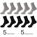 HSS 2021 Men's Cotton Socks New styles 10 Pairs / Lot Black Business Men Socks Breathable Spring Summer for Male US size(6.5-12)