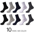 HSS 2021 Men's Cotton Socks New styles 10 Pairs / Lot Black Business Men Socks Breathable Spring Summer for Male US size(6.5-12)