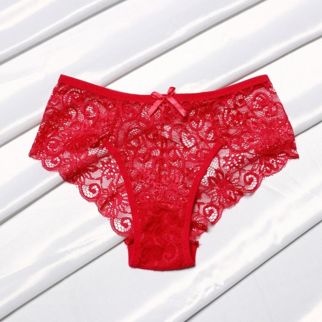 Fashion Sexy Panties Comfortable Briefs Exquisite Crotchless Shorts Solid Lingerie Sexy Hollow Out Underwear Women