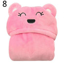 Four Seasons Flannel Baby Cloak For Boys Girls Toddler Baby Winter Warm Flannel Blanket Bath Towel Windproof Hooded Cloak Coat