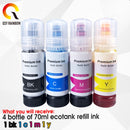 5 BottLe Ecotank Ink for Epson L3150 L3110 104 502 512 504 Ink EcoTank Printer ET2700 ET2750 ET3700 ET2711 refill dye ink