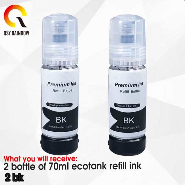 5 BottLe Ecotank Ink for Epson L3150 L3110 104 502 512 504 Ink EcoTank Printer ET2700 ET2750 ET3700 ET2711 refill dye ink