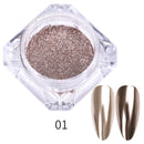Nail Art Mirror Pigment Powder  Nail Glitters Metallic Color for Nail Art UV Gel Polishing Rose Gold Silver Colors