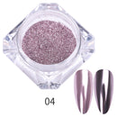 Nail Art Mirror Pigment Powder  Nail Glitters Metallic Color for Nail Art UV Gel Polishing Rose Gold Silver Colors