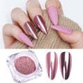 Nail Art Mirror Pigment Powder  Nail Glitters Metallic Color for Nail Art UV Gel Polishing Rose Gold Silver Colors