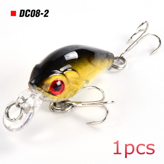 8pcs Crankbaits Set Mixed Colors Fishing Lures Minnow Baits Wobbler with Box Bass Swimbait Sea Swim Jerkbait Trout Tackle Hard