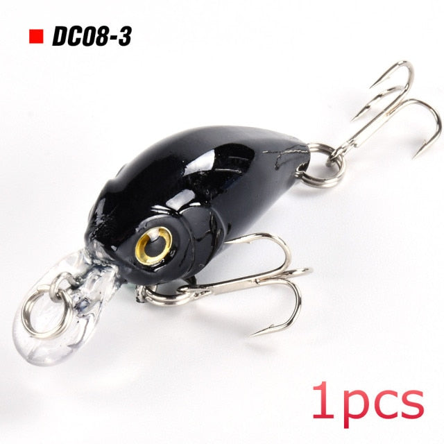 8pcs Crankbaits Set Mixed Colors Fishing Lures Minnow Baits Wobbler with Box Bass Swimbait Sea Swim Jerkbait Trout Tackle Hard