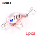 8pcs Crankbaits Set Mixed Colors Fishing Lures Minnow Baits Wobbler with Box Bass Swimbait Sea Swim Jerkbait Trout Tackle Hard
