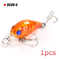 8pcs Crankbaits Set Mixed Colors Fishing Lures Minnow Baits Wobbler with Box Bass Swimbait Sea Swim Jerkbait Trout Tackle Hard