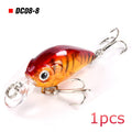 8pcs Crankbaits Set Mixed Colors Fishing Lures Minnow Baits Wobbler with Box Bass Swimbait Sea Swim Jerkbait Trout Tackle Hard