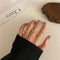 17KM Punk Gold Wide Chain Rings Set For Women Girls Fashion Irregular Finger Thin Rings Gift 2021 Female Jewelry Party