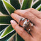 17KM Punk Gold Wide Chain Rings Set For Women Girls Fashion Irregular Finger Thin Rings Gift 2021 Female Jewelry Party