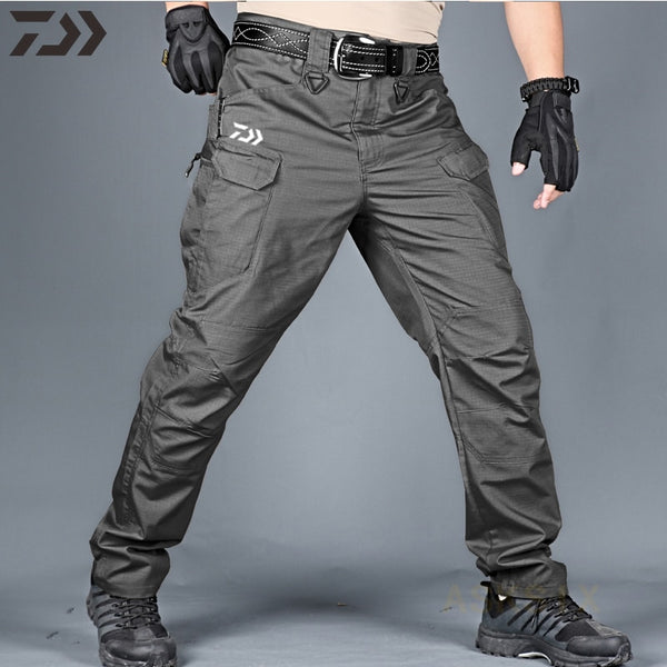 2021 New Daiwa Breathable Waterproof Fishing Pants Camouflage Hiking Hunting Camping Outdoor Wear Thin Spring Fishing Clothes