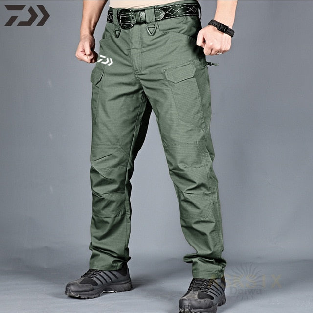 2021 New Daiwa Breathable Waterproof Fishing Pants Camouflage Hiking Hunting Camping Outdoor Wear Thin Spring Fishing Clothes