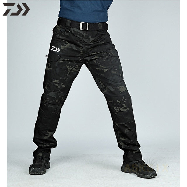 2021 New Daiwa Breathable Waterproof Fishing Pants Camouflage Hiking Hunting Camping Outdoor Wear Thin Spring Fishing Clothes