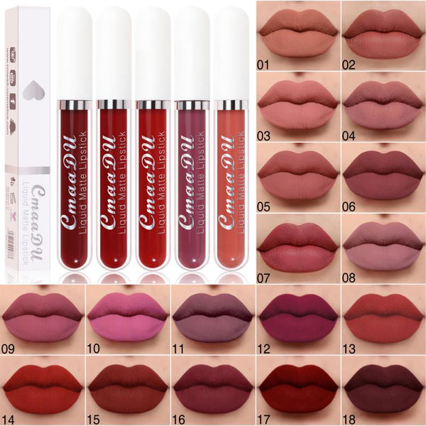 Matte Velvet Lip Glaze Waterproof Lasting Moisturizing And Not Easy To Fade Lip Gloss Lipstick Lips Makeup Cosmetic TSLM1