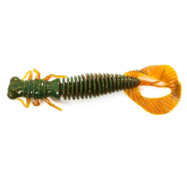 B&U  Larva Soft Fishing Lures   Artificial Lures Silicone Wobblers For Pike Swimbait Jigging Plastic Baits Worm