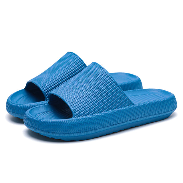 Women Thick Platform Slippers Indoor Bathroom Slipper Soft Eva Anti-Slip Couples Home Floor Slides Ladies Summer Shoes