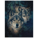 5D DIY Diamond Painting Wolf Cross Stitch Kit Full Drill Square Embroidery Animals Mosaic Art Picture of Rhinestones Decor Gift